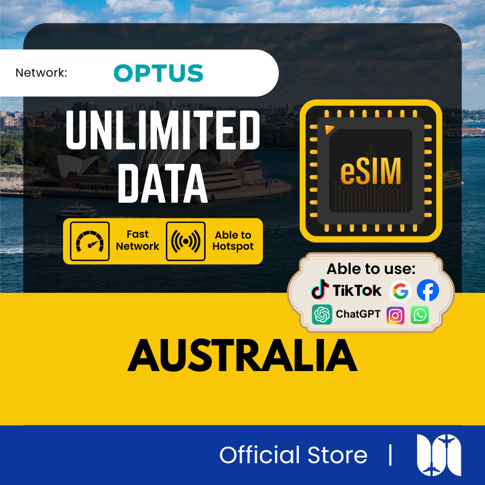 Australia eSIM - 5G Speed - Support TikTok