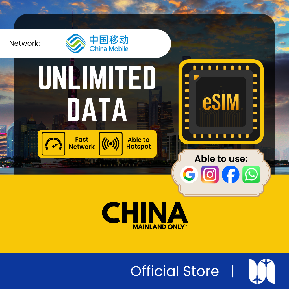 China eSIM - 5G Speed - Mainland Only