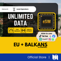 EU + Balkans eSIM - 5G Speed - Support TikTok