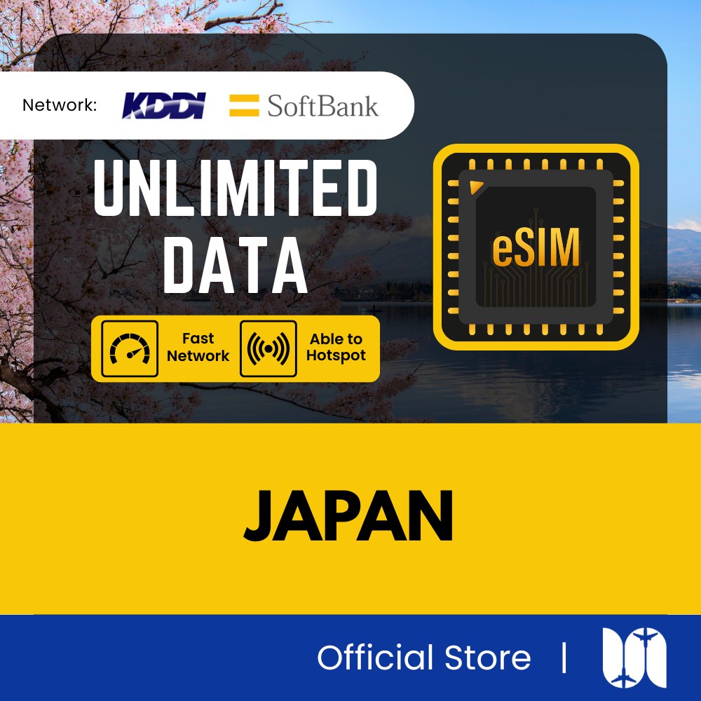 Japan eSIM - 5G Speed - KDDI & Softbank