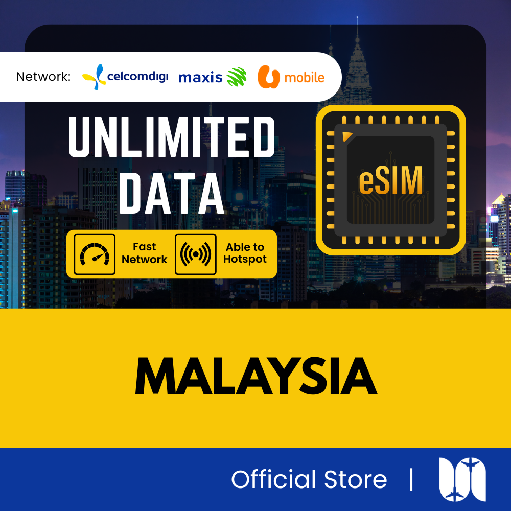 Malaysia eSIM - 5G Speed - Celcomdigi & Maxis & UMobile