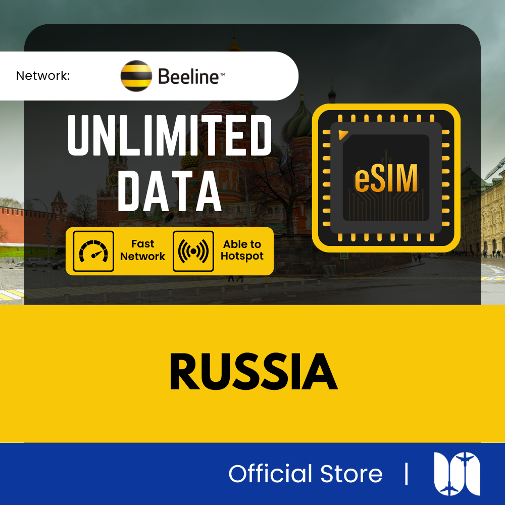 Russia eSIM - 5G Speed - Support TikTok