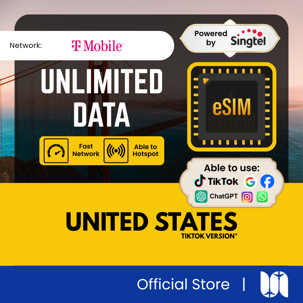 【Premium】USA eSIM - 5G Speed - Support TikTok