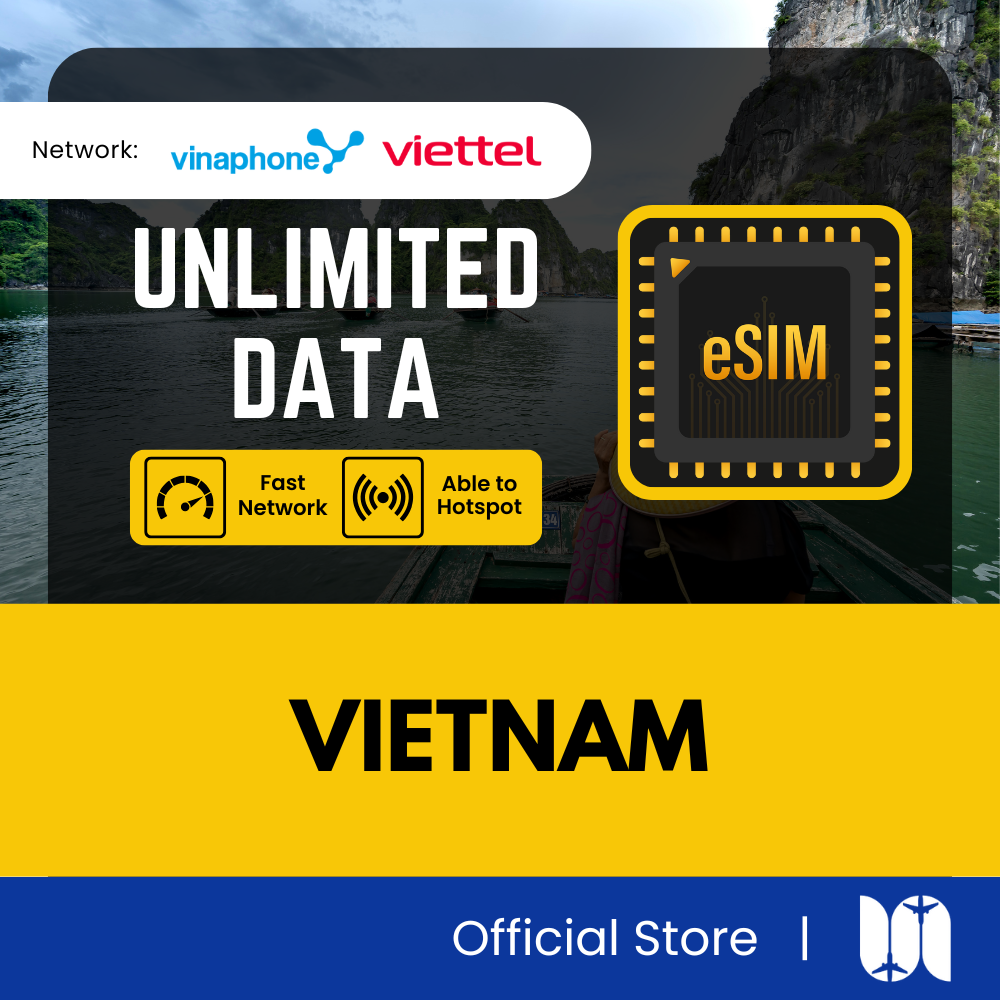 Vietnam eSIM - 5G Speed - Vinaphone & Viettel